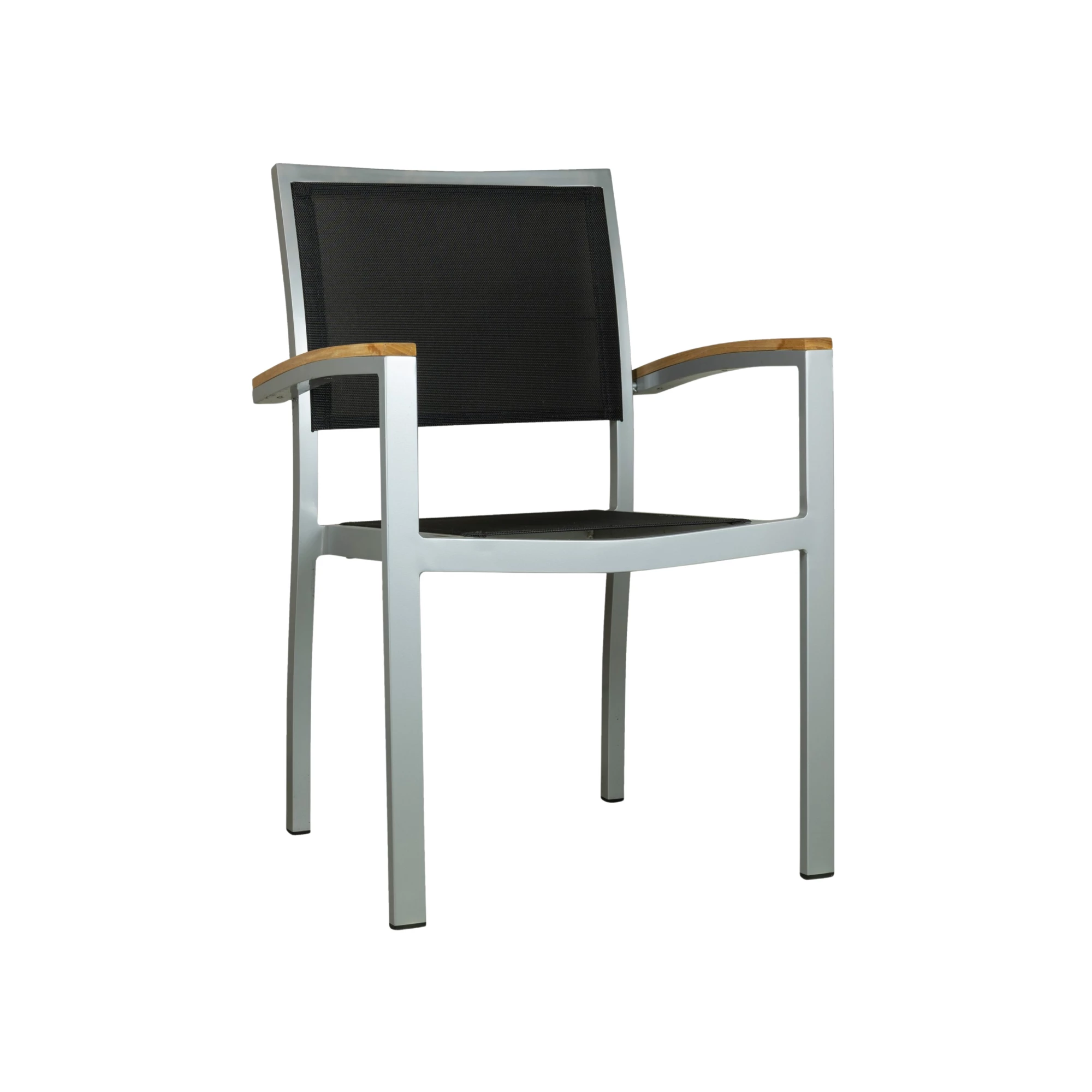 George Silver /Black  Textilene